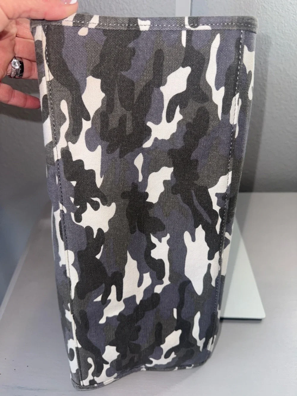 Quilted Koala Gray Camo Tote-Crossbody with Glitter Heart, and Pink Crossbody - Picture 11 of 14